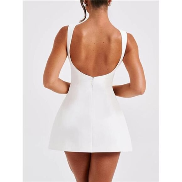 Round Neck Sleeveless Mini Dress - Picture 8 of 11